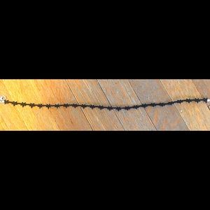 thin black star choker